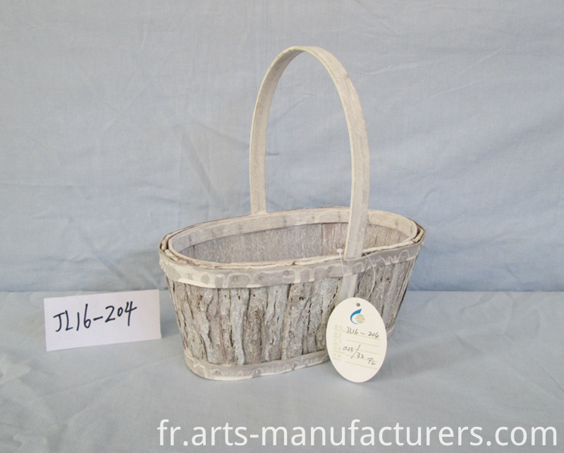 panier blanc de lavage ovale oval wash white basket